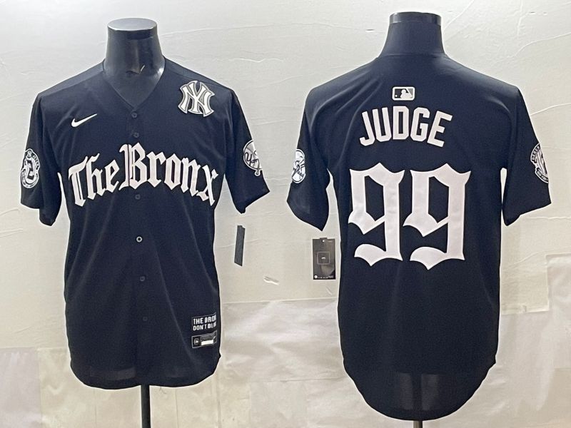 Men 2025 New York Yankees #99 Judge Black Five generations Joint Name Nike MLB Jersey style 39->new york yankees->MLB Jersey